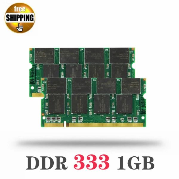 RAMS 2PCS Laptop Speicher RAM DDR PC2700 333MHz 1 GB 200PNs für Notebooks Computer Sodimm Memoria Ram Sodimm DDR 333 1 GB kompatibel 266