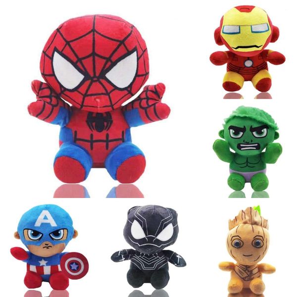 A boneca da aliança do filme Justice, Plush Toy Spider Steel e Capitão Bat Doll Series Hero Doll