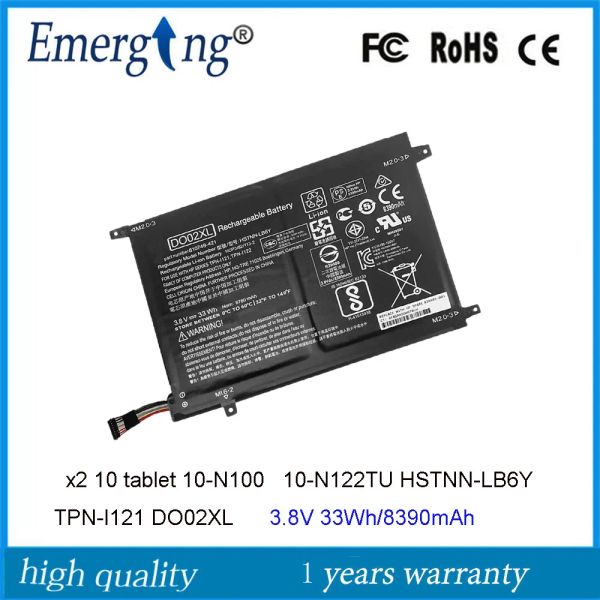 Batterie 3.8V 33Wh DO02XL Nuova batteria per laptop per HP Pavilion X2 10 PC staccabile 210 G1 DO02033XL HSTNNLB6Y HSTNNDB7E TPNI121