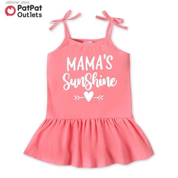 Vestidos de menina verão recém -nascido bebê girl designer roupas 95% algodão fofo de letra impressão plissada cami vestido praia vestido princesa l47