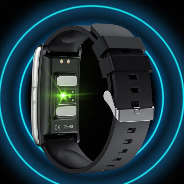 Orologi E600 Smart Watch Temperatura corporeo Frequenza cardiaca Monitoraggio Informazioni Push Smart Bracciale Sports Watch