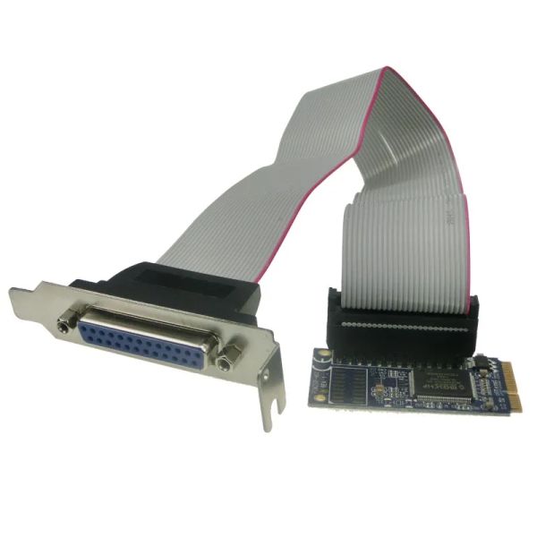 Cards Mini PCIE para IEEE 1284 Parallel Card Mini PCI Express para DB25 Adaptador de porta LPT para Mini ITX Mini PCIE CARD