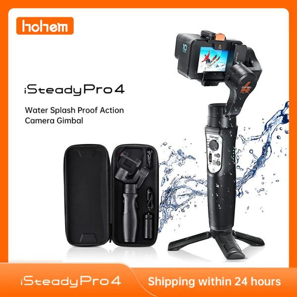 Gimbals Hohem ISTeady Pro 4 Gimbal selfie para GoPro 11/10/9/8/7/6/5 DJI OSMO Insta360 One R Action Camera 3Axis Handheld Stabilizer