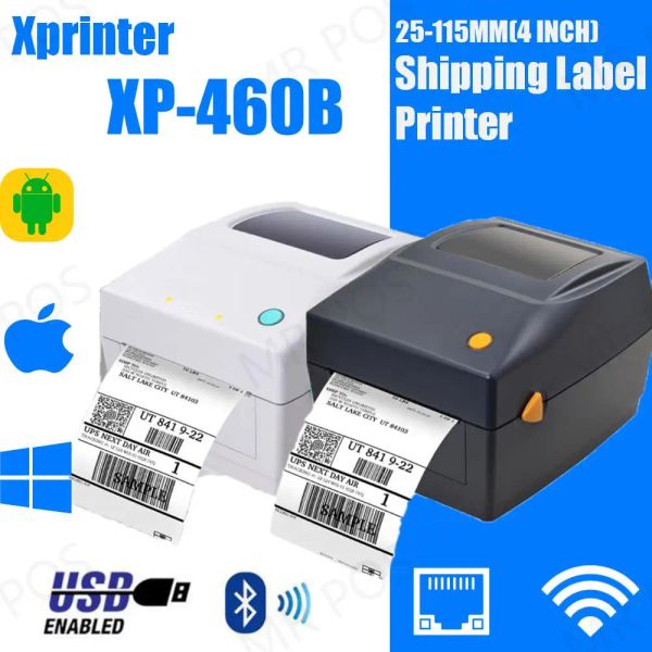 Принтеры Xprinter 460b Метка Штрих -кодовой принтер термическая квитанция