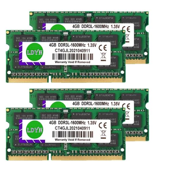 RAMS 10PCS DDR3 DDR3L Laptop RAM, 2 GB, 4 GB, 8 GB, 1333 MHz, 1600 MHz, Sodimm, PC3, 10600S, 12800S, 1,35 V.