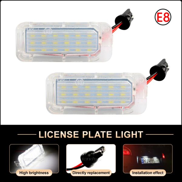 2x Auto hinten 18 LED-Kennzeichen Nummernleuchte Lampe für Ford MK2 MK3 MK4 MK5 MK6 FOCUS FIESTA MONDEO KUGA GALAXY S-MAX C MAX DA3