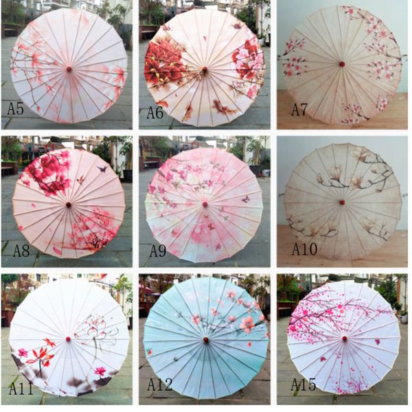 Женский зонт зонтичный зонтик китайский стиль зонтик шелковой танец японский декоративный деревянный зонтик лотоса масляная бумага зонтик