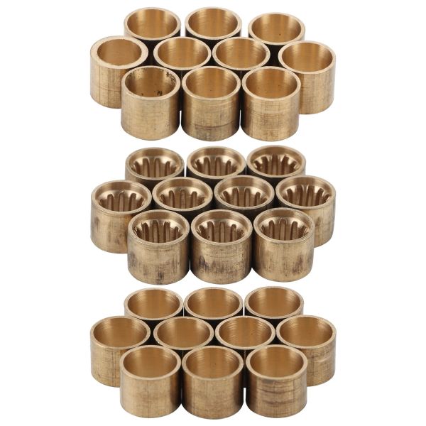 10pcs Billiards Brass Tip Snooker Copper Pool Ferrules Billiardcue Tip Ferrules Billiard Brass Tip Repair Tool Acessório