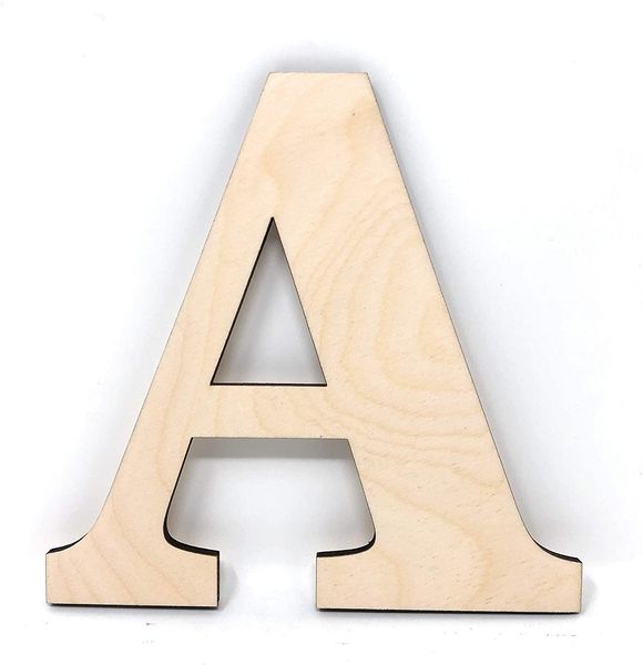 Lettere di legno di altezza da 12 