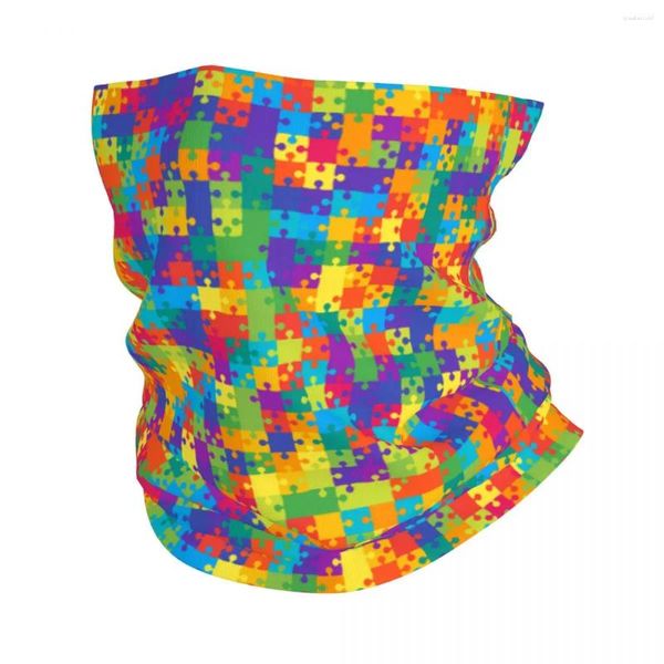 Schals Puzzle Buntes Bandana Hals Gamper bedrucktes Balaclavas Gesichtsmaske Schal Multi-Gebrauch Kopfbedeckung Wanderung Unisex Erwachsener atmungsaktiv