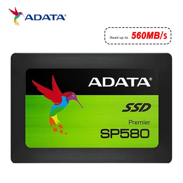 Sürücüler Adata SP580 SATA SSD 120GB 240GB 480GB 960GB 2.5 inç SATA 3 Dahili Katı Durum Diski HDD Sabit Disk HD SSD Defter Dizüstü Bilgisayar İçin