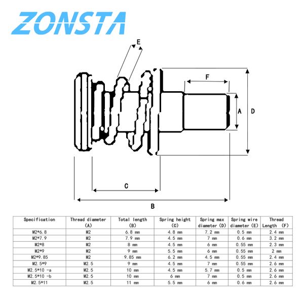 30pcs Springs Grafik Kart Video Vidası M2 M2.5 Bilgisayar CPU Ana Pano Radyatör Sabitleme Cıvataları DIY Phillips Adım Vidaları