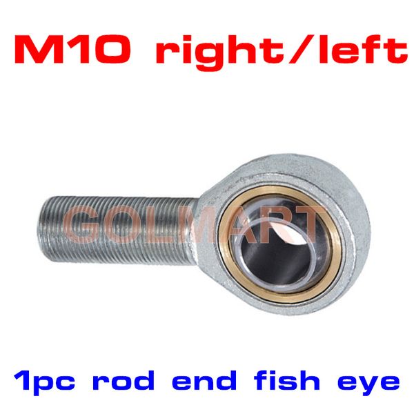 1pc M10 SA10T/K foro da 10 mm Pesce metrica Eye Eye Exteral Ends Exteral Filare Filetto Oscillare Cuscinetto a destra Mano sinistra