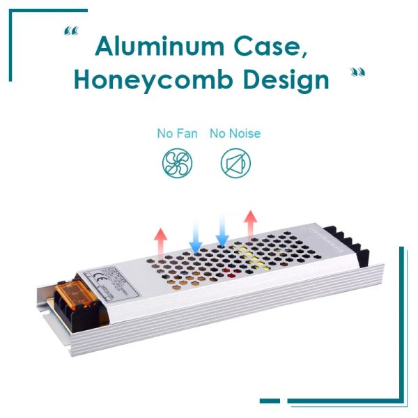 Alimentazione a LED AC180-260V DC12V Transformi di illuminazione ultra sottile da 24 V 60W 100W 150W 200W 300W 400W Driver per strisce LED Luci