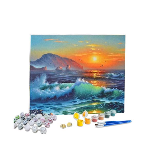 Chenistory Painting fai -da -te per numeri Scenery Sea Pictures by Number Kit Dipinti dipinti a mano Art Drawing On Canvas Home Decor