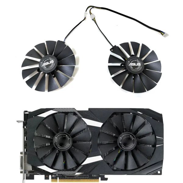 Pads Nuovo ventola di raffreddamento T129215SM 95 mm per Asus Strix RX 470 580 570 GTX 1050Ti 1070Ti 1080Ti Video di raffreddamento da gioco da gioco