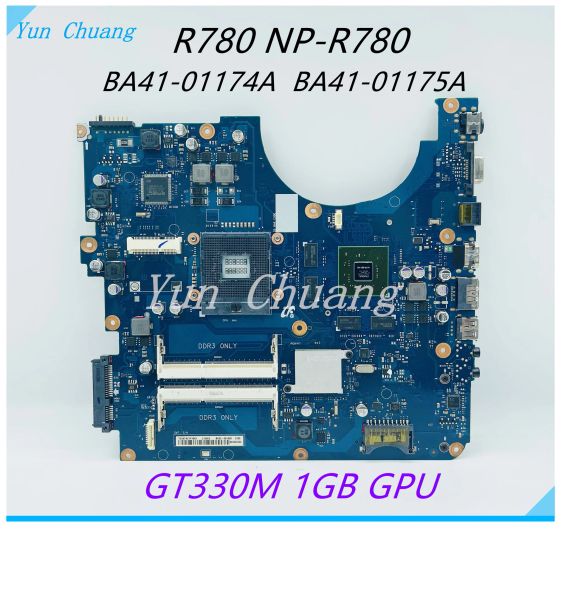 Anakart BA9206142A BA9206142B BA4101174A Samsung R780 NPR780 17 inç dizüstü bilgisayar anakart GT330M 1GB GPU HM55 DDR3