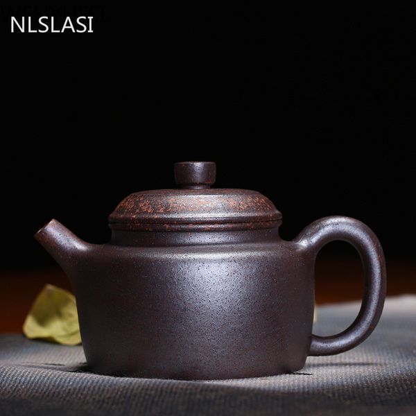 Yixing Purple Clay Tea Topf Retro Brennholz Kiln Change Teekannen Erz Schönheit Filter Kessel Master handgefertigtes Teebarchen Getränke 260ml