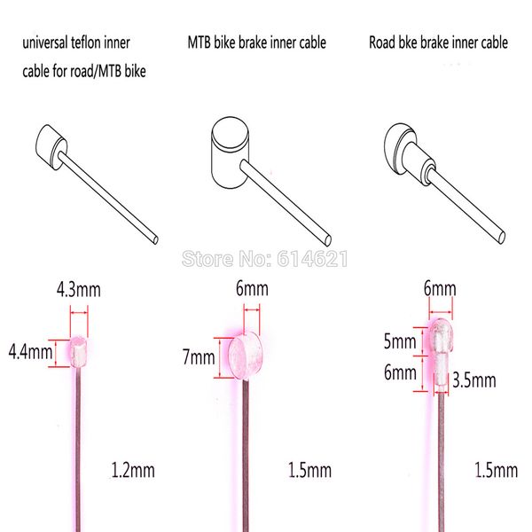 2pcs jagwire universal mtb bicicleta interna freio de fios de fios de câmbio de câmbio de câmbio de câmbio de câmbio de câmbio de câmbio fixo de freio de freio de câmbio