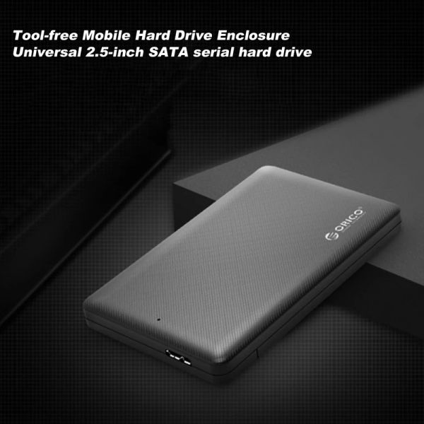 Gabinete orico USB3.0 Caso de disco rígido externo SATA Estado sólido Caixa de disco rígido SSD SSD Caixa de disco rígido móvel de 2,5 polegadas para laptop PC