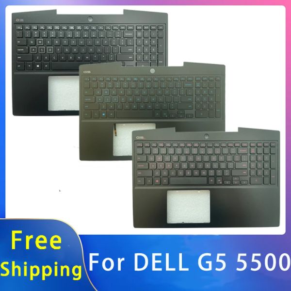 Клузы Новые для Dell G5 5500 Shell Replacemen Accessories Palmrest/Клавиатура RGB/Blue Bartlight Red 01RPF5 0TKJ8F 0T93MY