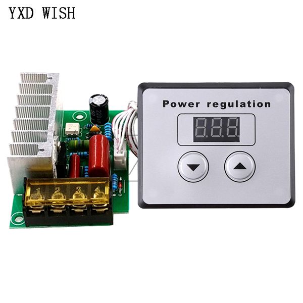 AC 220V 4000W SCR -Spannungsregler Motor Speed Temperatur Controller + Warmwasserbereiter Motor Digitaler Messgerät DIY Kit