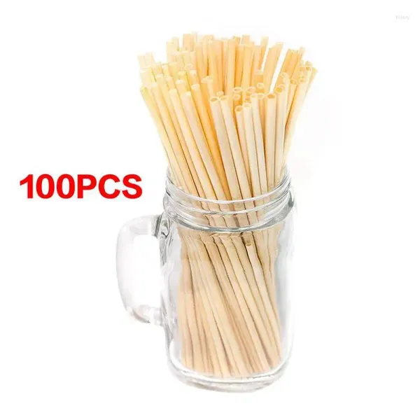 Copos descartáveis canudos /pacote drinkware de cozinha natural ferramentas e gadgets palha de trigo 20 cm de bebida acessórios portáteis