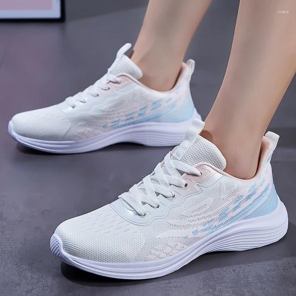 Scarpe casual Donne colorate di grandi dimensioni 41 42 Sneaker in corsa girare femminile leggero comodo fitness