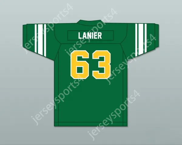 Custom qualsiasi nome Nome Mens Youth Willie Lanier 63 Maggie L. Walker's School's School Dragons Football Jersey 2 S-6xl S-6xl