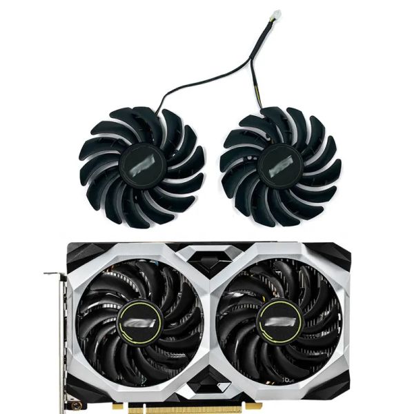 Pads 2pcs 87 -мм PLD09210S12HH 1660 Super GPU вентилятор GPU для MSI GeForce GTX 1660 Super 1660TI RTX 2060 Ventus XS OC Охлаждающий вентилятор.