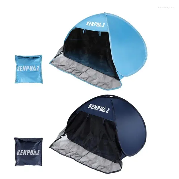 Tendas e abrigos automáticos instantaneamente tenda de cabeça portátil acampamento de praia portátil Único pesca anti-UV à prova d'água ao ar livre 1pc