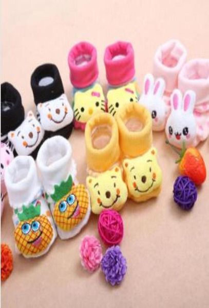 18 stil güzel sevimli yeni doğan bebek çorapları hayvan karikatür bebek bebek çorap modeli antislip erkek kızlar SOCKS3972494