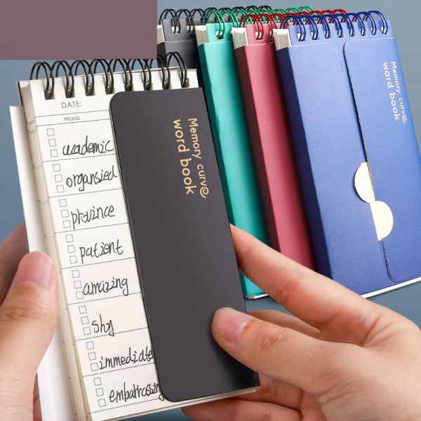 Notebooks portatili 4pcs/lot Words English Book Vocabolario Notebook Mini Words Book Pad per gli studenti delle scuole Usa la cancelleria tascabile