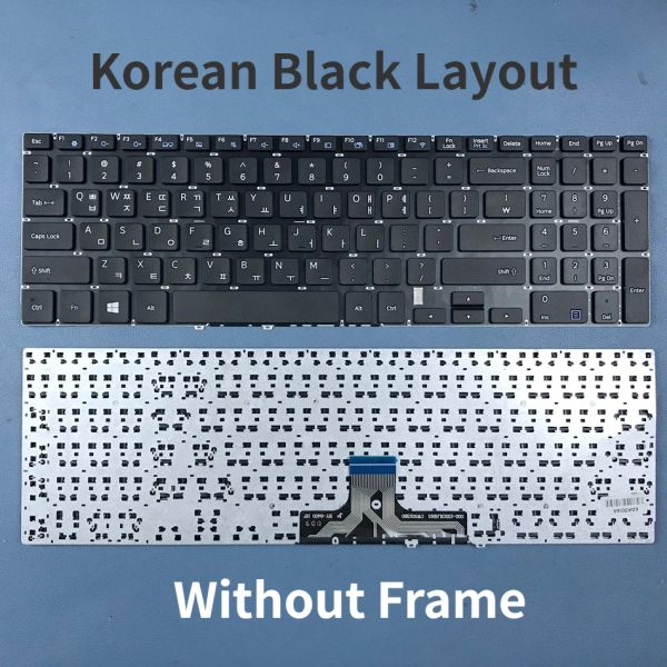 Keyboards Koreanische US -Tastatur für Samsung NP 500R5H 500R5L 550R5L 500R5M 630 x 5J 630Z5J 500R5K -Serie Krus Layout