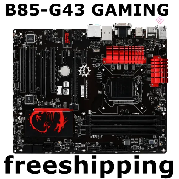 Placa -mãe para MSI B85G43 Placa -mãe de jogo 32 GB PCIE 3.0 2*SATA II 4*SATA III LGA 1150 DDR3 ATX B85 Prainboard 100% Testado totalmente funcionar totalmente