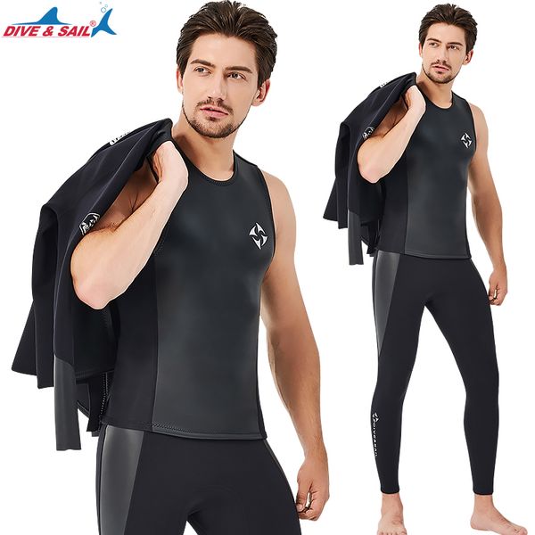 Wetsuits üstler/dipler 2mm neopren ceket/tozluk/Yüzme kayık banyo sörf sörf takım elbise tüplü dalış takımları erkek kadın