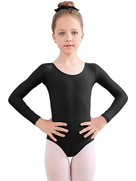 Speerise Kids Stretch Spandex Classic Classic Long Ballet Dance Leotards for Toddler Girls Boys Professional Gymnastics Body