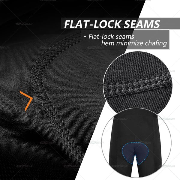 Männer Radfahren Shorts Custom Bike Tight Bottoms Sommer fahren atmungsaktive schnelle trockene Anti-Sweat-Gel gepolsterte Trainingshorts Schwarz