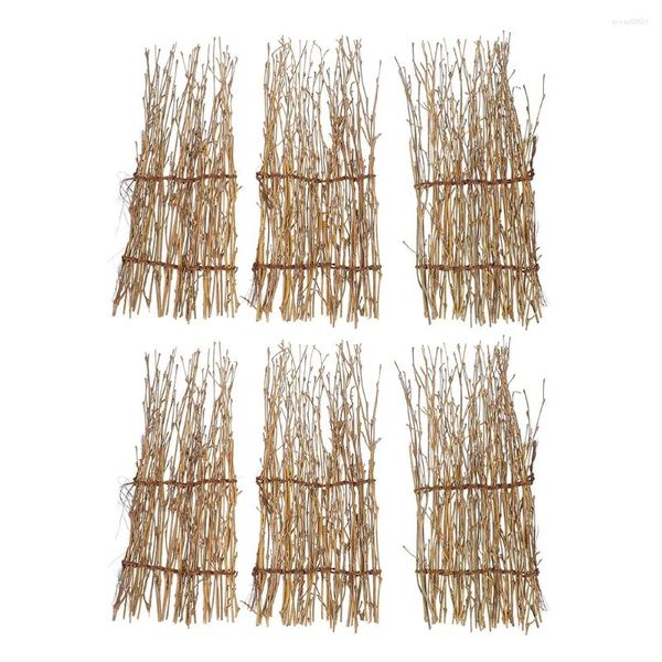 Set di stoviglie da 6 pezzi il campo da fondali pografia Fence PROPRI PROPT BAMBOO SUSHI SUSHI DECAZIONE DECORAZIONI GIAPPONE