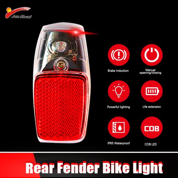 Jueshuai MTB Road Bike Mutguard mit LED Heck -Leichtfahrrad Fender Wings Radsportfahrrad Langlebige Kotflügel Radspezialzubehör Accessoires