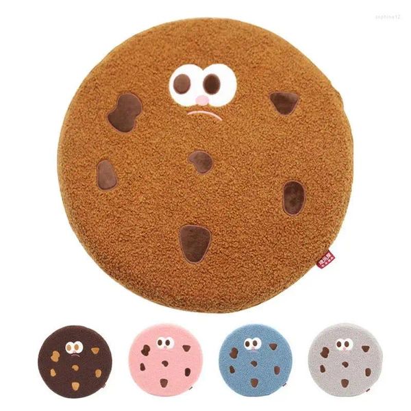 Cookie da cartone animato cuscino rotondo comodo memory foam con pavimento decorativo di granuli anti -slip per balcone