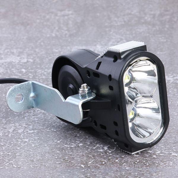 Light e-bike Light DC da 2 in 1 Bike DC 36V 48V 60V Electric Bicycle Waterproof Scooter Bicycle Bicycle Tlashlight Front Lampada anteriore