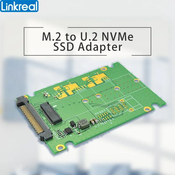 Kartlar LinkReal M.2 NVME NGFF SSD M TEL PCIE U.2 SFF 8639 Masaüstü Bilgisayar için Adaptör Genişletme Kartı