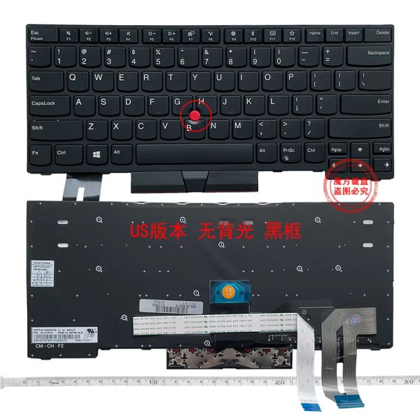 Tastiera statunitensi per la tastiera per Lenovo ThinkPad E480 E485 L480 L380 T490 E490 E495 L490 T495 YOGA L390 T480S P43S 01YP360