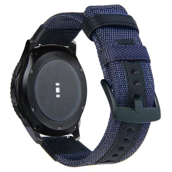 Geflochtenes Nylon+Lederband für Garmin Vivomove Hr Move 3 Forerunner 645 935 Uhrenbandarmband 20 mm 22 mm für Garmin Vivomove