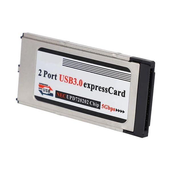 Carte ad alta velocità Dual 2 porta USB 3.0 Scheda 34 mm Scheda slot Adattatore convertitore PCMCIA per laptop Notebook