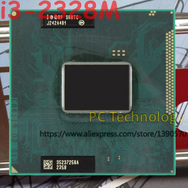 CPUS Original Intel Core CPU I32328M 2,20 ГГц 3 МБ двойной ядро I3 2328M SR0TC FCPGA988 ноутбук процессор ноутбука Бесплатная доставка