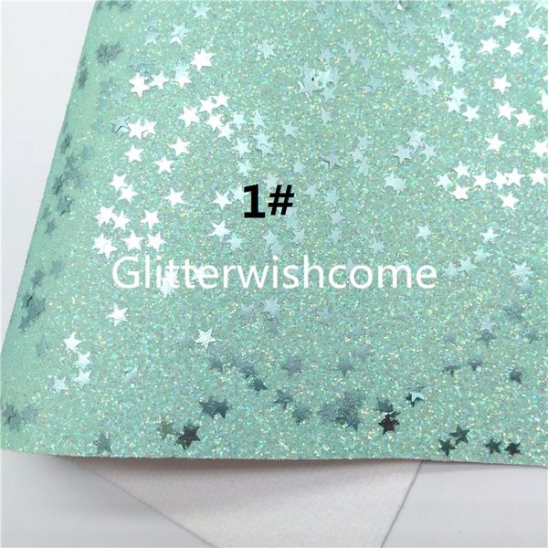 Schede di tessuto d'argento iridescenti di glitterwishcome fogli di tessuto in pelle glitter in pelle di cuoio sintetico in pelle sintetica brow day 21x29 cm gm1000b