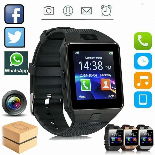 Orologi DZ09 Smart Watch per Android Smartwatch Mobile Telefono Smart Passagnello Men DZ 09 Smartwatch Support Handwriting Cavo USB