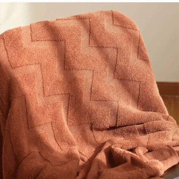 Cobertores de malha coberta para sofá geométrico jacquard tv macio cochilo de xale sólido cobertor colaborado na cama para casa quarto quarto quarto